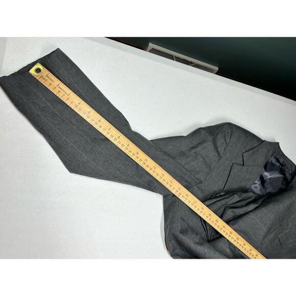 Hickey Freeman 100% Wool Gray Button Front Suit coat Blazer 40R - Picture 5 of 9